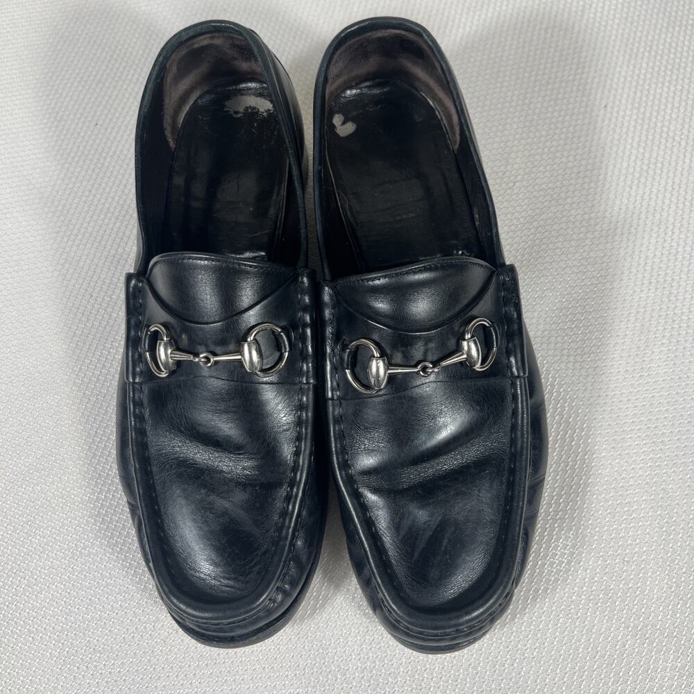 Men’s GUCCI Black Leather Shoes 9.5‎